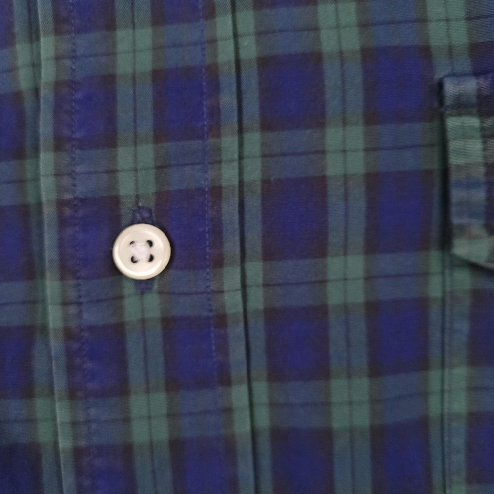 Ralph Lauren Shirt Mens Large Blackwatch Plaid‎ Button Down Long Sleeve Pocket - Picture 3 of 13